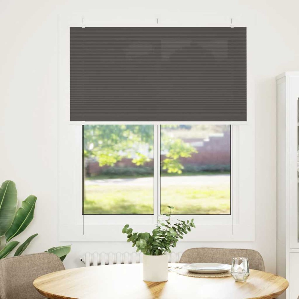 vidaXL Jaluzea plisată negru 110x100 cm Lățime țesătură 109,4 cm