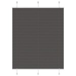 vidaXL Jaluzea plisată negru 110x100 cm Lățime țesătură 109,4 cm