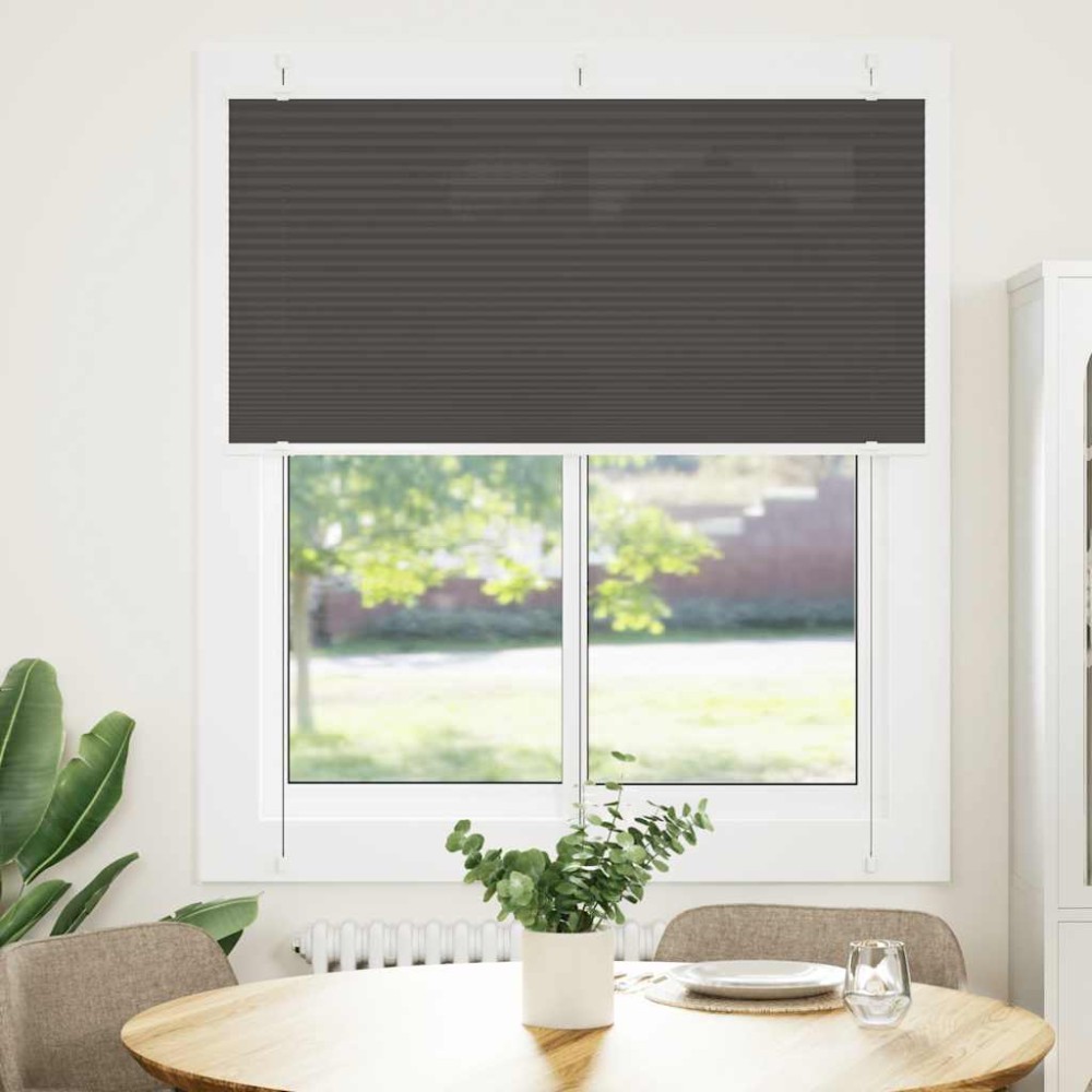 vidaXL Jaluzea plisată negru 115x100 cm Lățime țesătură 114,4 cm