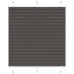 vidaXL Jaluzea plisată negru 115x100 cm Lățime țesătură 114,4 cm