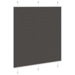 vidaXL Jaluzea plisată negru 115x100 cm Lățime țesătură 114,4 cm