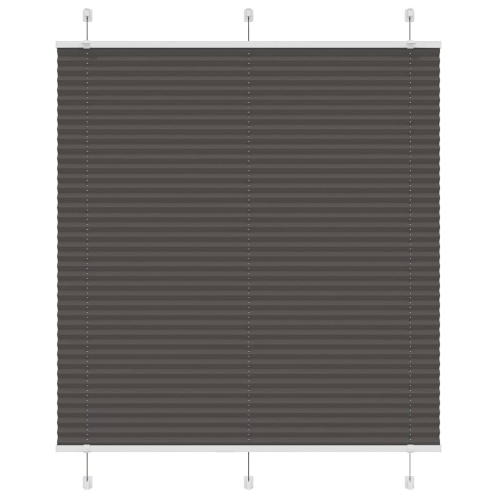vidaXL Jaluzea plisată negru 120x100 cm Lățime țesătură 119,4 cm