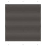 vidaXL Jaluzea plisată negru 120x100 cm Lățime țesătură 119,4 cm