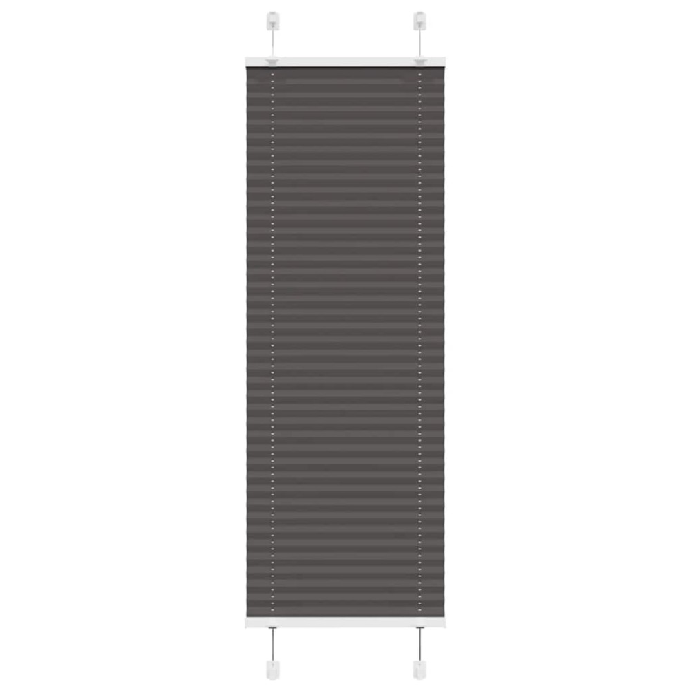 vidaXL Jaluzea plisată negru 45x150 cm Lățime țesătură 44,4cm poliester