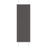 vidaXL Jaluzea plisată negru 45x150 cm Lățime țesătură 44,4cm poliester
