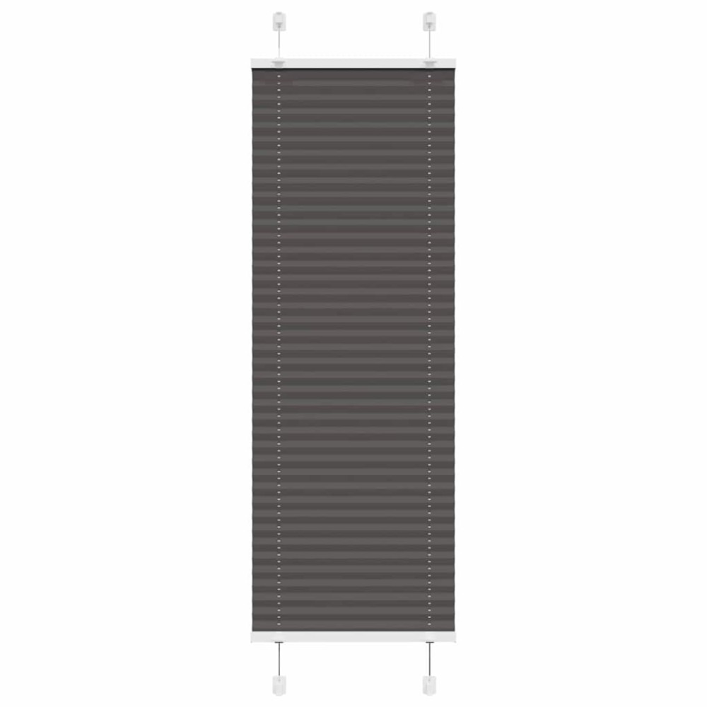 vidaXL Jaluzea plisată negru 50x150 cm Lățime țesătură 49,4cm poliester
