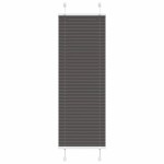 vidaXL Jaluzea plisată negru 50x150 cm Lățime țesătură 49,4cm poliester