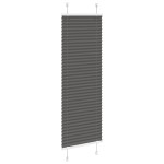 vidaXL Jaluzea plisată negru 50x150 cm Lățime țesătură 49,4cm poliester