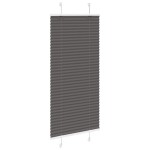 vidaXL Jaluzea plisată negru 55x150 cm Lățime țesătură 54,4cm poliester