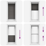 vidaXL Jaluzea plisată negru 60x150 cm Lățime țesătură 59,4cm poliester