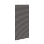 vidaXL Jaluzea plisată negru 65x150 cm Lățime țesătură 64,4cm poliester