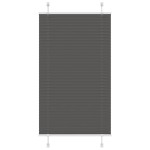 vidaXL Jaluzea plisată negru 80x150 cm Lățime țesătură 79,4cm poliester