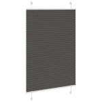 vidaXL Jaluzea plisată negru 85x150 cm Lățime țesătură 84,4cm poliester