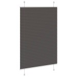 vidaXL Jaluzea plisată negru 85x150 cm Lățime țesătură 84,4cm poliester