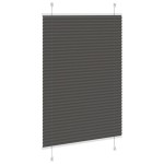 vidaXL Jaluzea plisată negru 90x150 cm Lățime țesătură 89,4cm poliester