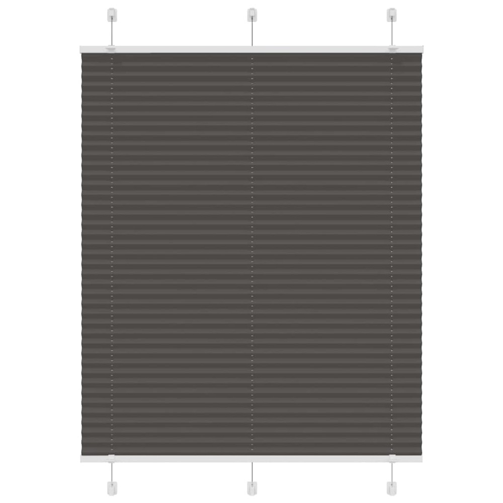 vidaXL Jaluzea plisată negru 105x150 cm Lățime țesătură 104,4 cm