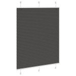 vidaXL Jaluzea plisată negru 105x150 cm Lățime țesătură 104,4 cm