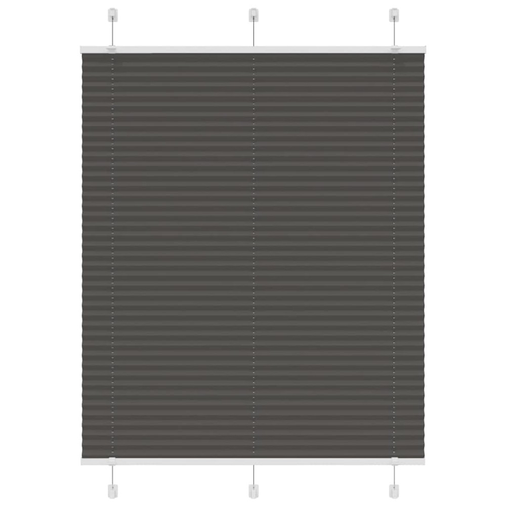 vidaXL Jaluzea plisată negru 110x150 cm Lățime țesătură 109,4 cm