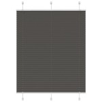vidaXL Jaluzea plisată negru 110x150 cm Lățime țesătură 109,4 cm
