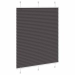 vidaXL Jaluzea plisată negru 110x150 cm Lățime țesătură 109,4 cm