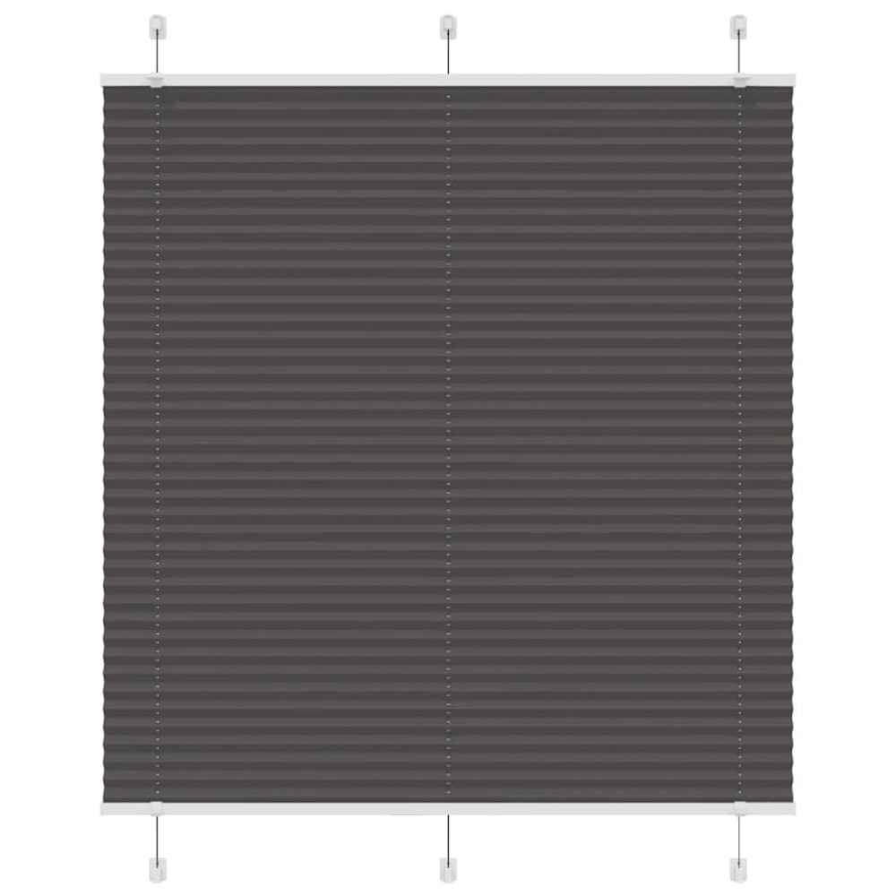vidaXL Jaluzea plisată negru 115x150 cm Lățime țesătură 114,4 cm