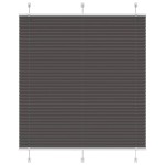 vidaXL Jaluzea plisată negru 115x150 cm Lățime țesătură 114,4 cm