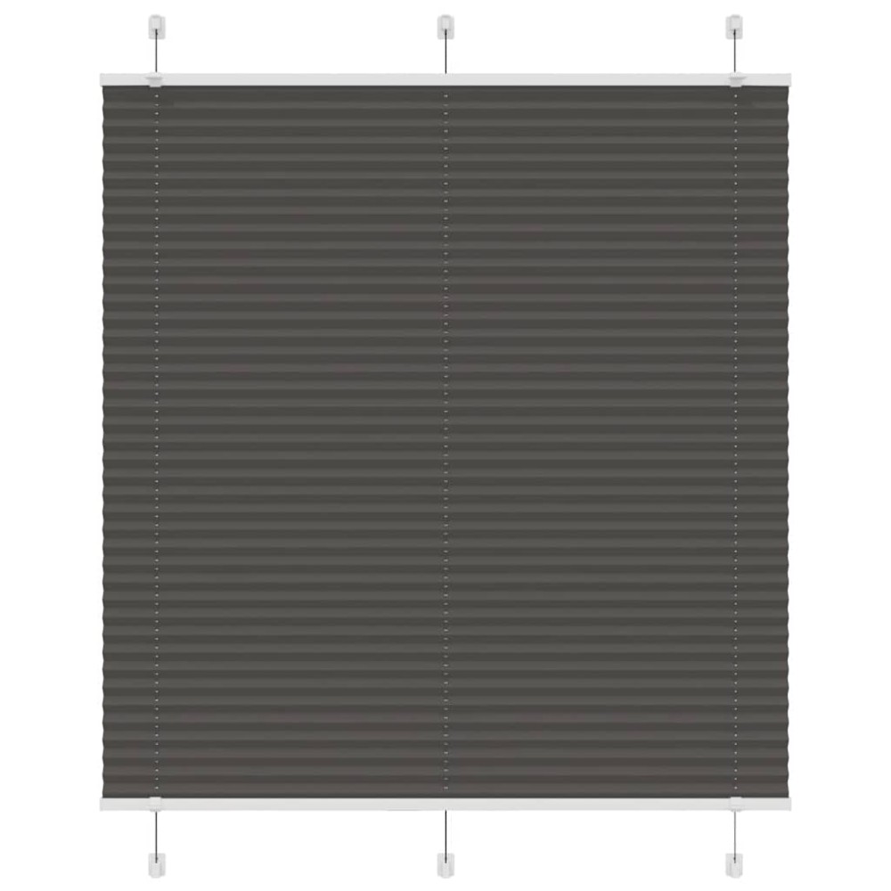 vidaXL Jaluzea plisată negru 120x150 cm Lățime țesătură 119,4 cm