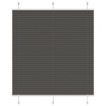 vidaXL Jaluzea plisată negru 120x150 cm Lățime țesătură 119,4 cm