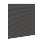 vidaXL Jaluzea plisată negru 120x150 cm Lățime țesătură 119,4 cm