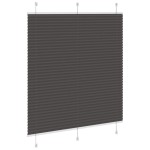vidaXL Jaluzea plisată negru 120x150 cm Lățime țesătură 119,4 cm