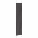 vidaXL Jaluzea plisată negru 40x200 cm Lățime țesătură 39,4cm poliester