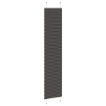 vidaXL Jaluzea plisată negru 40x200 cm Lățime țesătură 39,4cm poliester