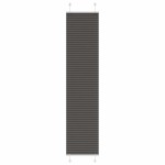 vidaXL Jaluzea plisată negru 45x200 cm Lățime țesătură 44,4cm poliester