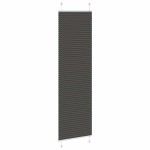 vidaXL Jaluzea plisată negru 65x200 cm Lățime țesătură 64,4cm poliester