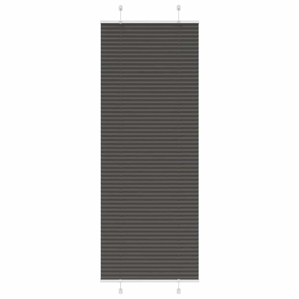 vidaXL Jaluză plisată negru 70x200 cm Lățime țesătură 69,4cm poliester
