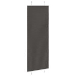 vidaXL Jaluză plisată negru 75x200 cm Lățime țesătură 74,4cm poliester vidaXL Jaluză plisată negru 75x200 cm Lățime țesătură 74,4cm poliester