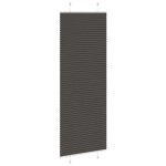 vidaXL Jaluză plisată negru 75x200 cm Lățime țesătură 74,4cm poliester vidaXL Jaluză plisată negru 75x200 cm Lățime țesătură 74,4cm poliester