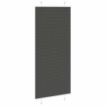 vidaXL Jaluzea plisată negru 85x200 cm Lățime țesătură 84,4cm poliester
