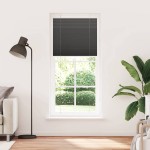 vidaXL Jaluzea plisată negru 90x200 cm Lățime țesătură 89,4cm poliester