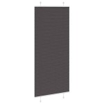 vidaXL Jaluzea plisată negru 90x200 cm Lățime țesătură 89,4cm poliester