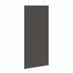 vidaXL Jaluzea plisată negru 90x200 cm Lățime țesătură 89,4cm poliester