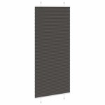 vidaXL Jaluzea plisată negru 95x200 cm Lățime țesătură 94,4cm poliester