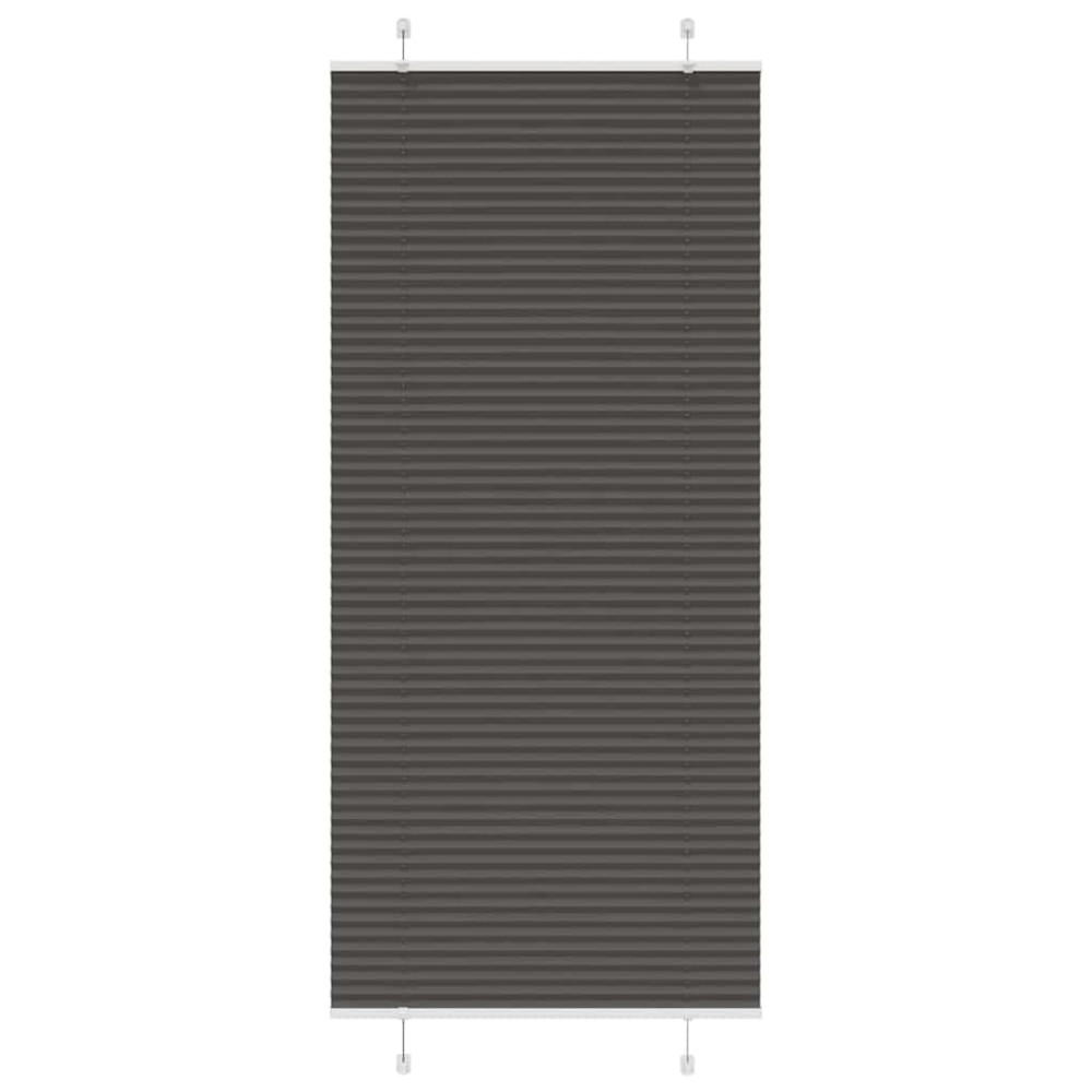 vidaXL Jaluzea plisată negru 100x200cm Lățime țesătură 99,4cm poliester