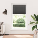vidaXL Jaluzea plisată negru 110x200 cm Lățime țesătură 109,4 cm