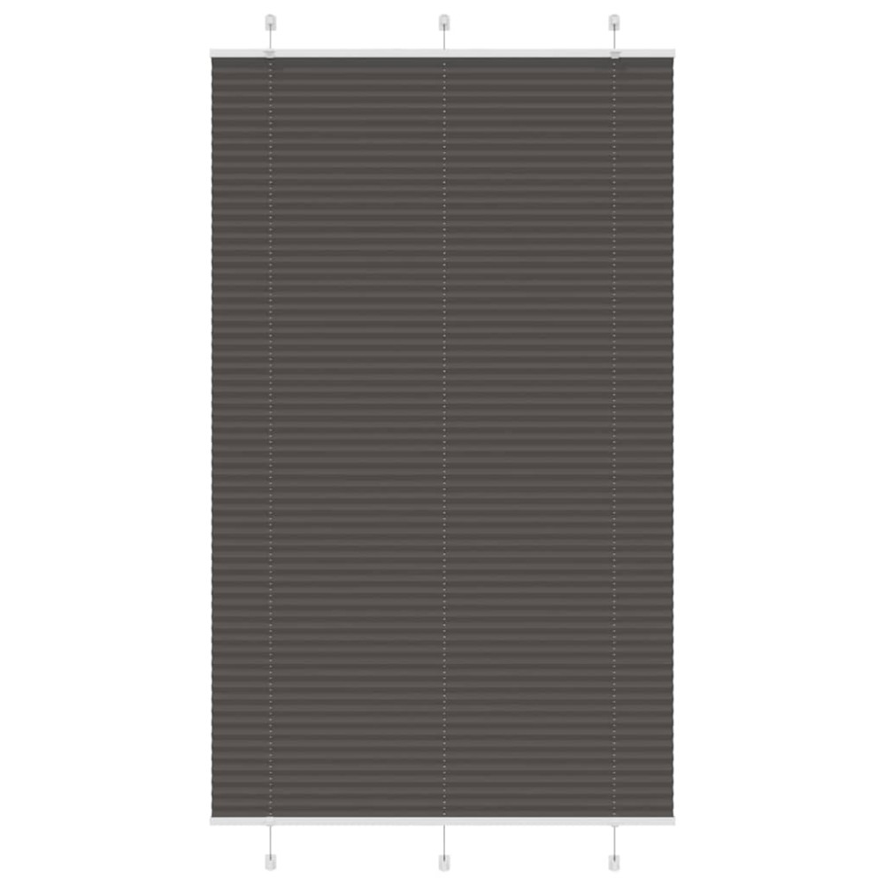 vidaXL Jaluzea plisată negru 120x200 cm Lățime țesătură 119,4 cm