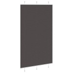 vidaXL Jaluzea plisată negru 120x200 cm Lățime țesătură 119,4 cm