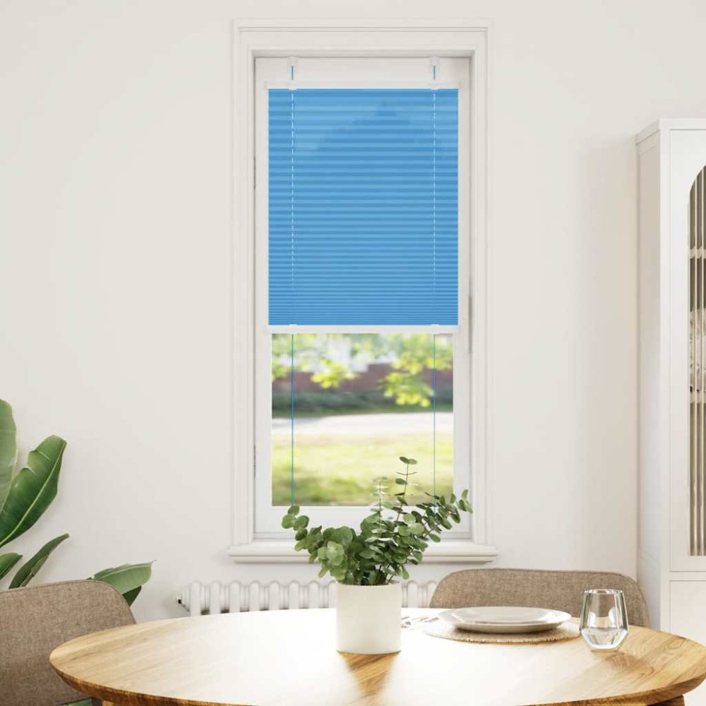 vidaXL Jaluzea plisată albastru 40x100 cm Lățime țesătură 39,4 cm