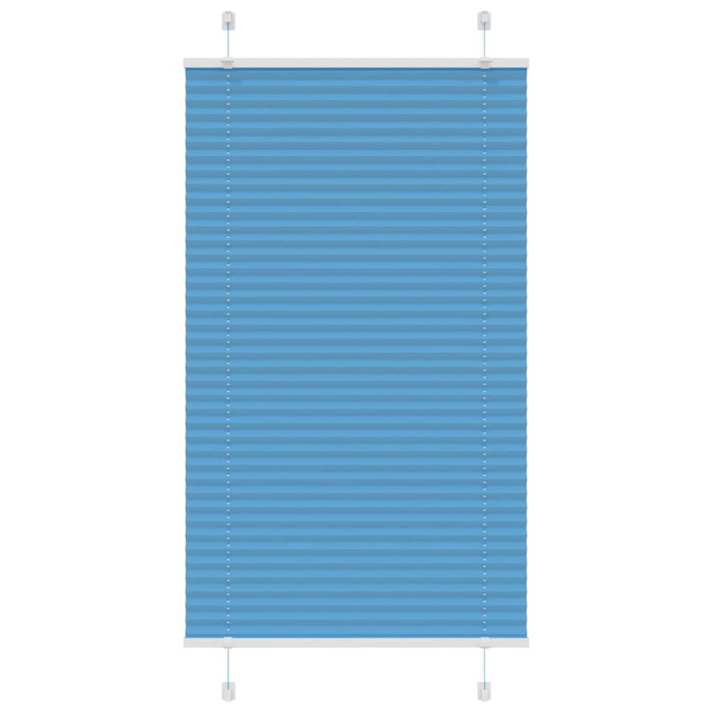 vidaXL Jaluzea plisată albastru 70x100 cm Lățime țesătură 69,4 cm