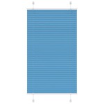 vidaXL Jaluzea plisată albastru 75x100cm Lățime țesătură 74,4 cm