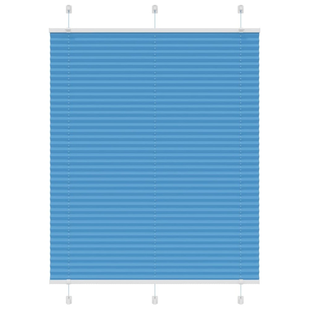 vidaXL Jaluzea plisată albastru 110x100 cm Lățime țesătură 109,4 cm